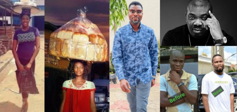 Meet Top 7 Nigerian celebrities who were once street hawkers before they became famous