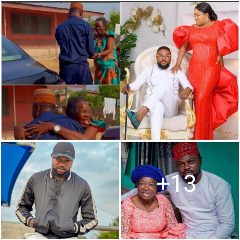 ‘You are not my mother-in-law, but my mother’ Kolawole Ajeyemi surprises Toyin Abraham’s mother with a car (Photos)